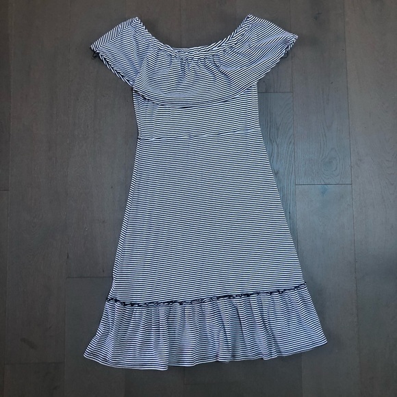 Michael Kors Striped Off the Shoulder Dress - Picture 6 of 6